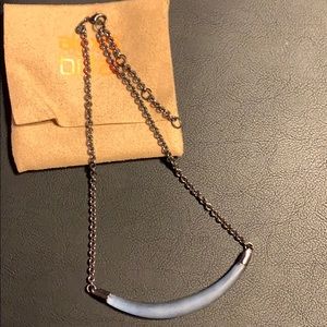 Alexis Bittar Blue Lucite necklace
